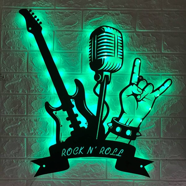 Rock and Roll Room Decorations Etsy