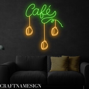 Cafe Shop Neon Sign, Coffee Bar Led Sign, Custom Neon Sign, Coffee Shop ...