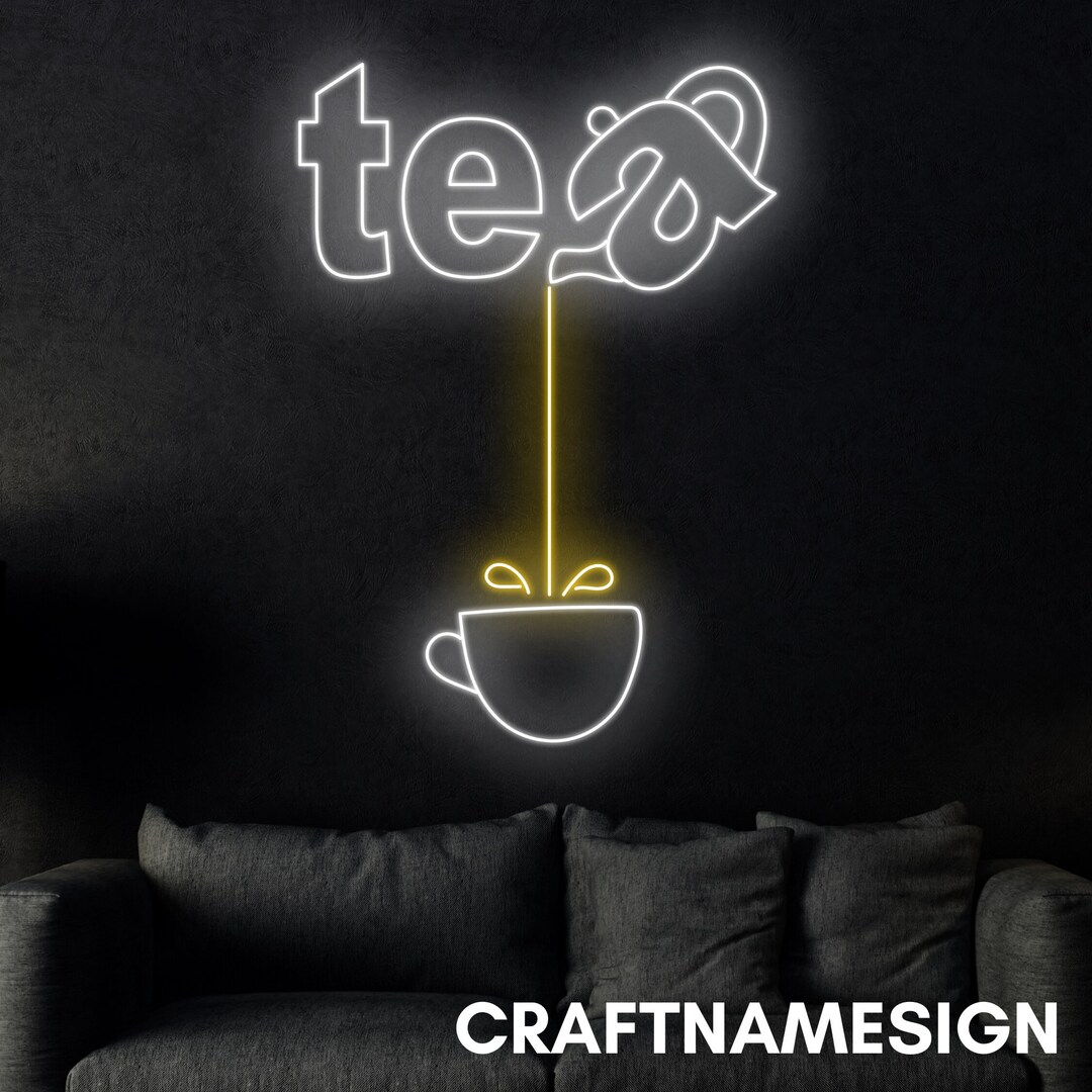 Tea Break Neon Sign, Tea Time Led Sign, Custom Neon Sign, Coffee and