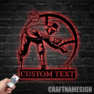 Personalized Baseball Metal Sign, Sports Sign, Baseball Lover, Gift for Baseball Players, Baseball Metal Wall Decor, Baseball Player Metal