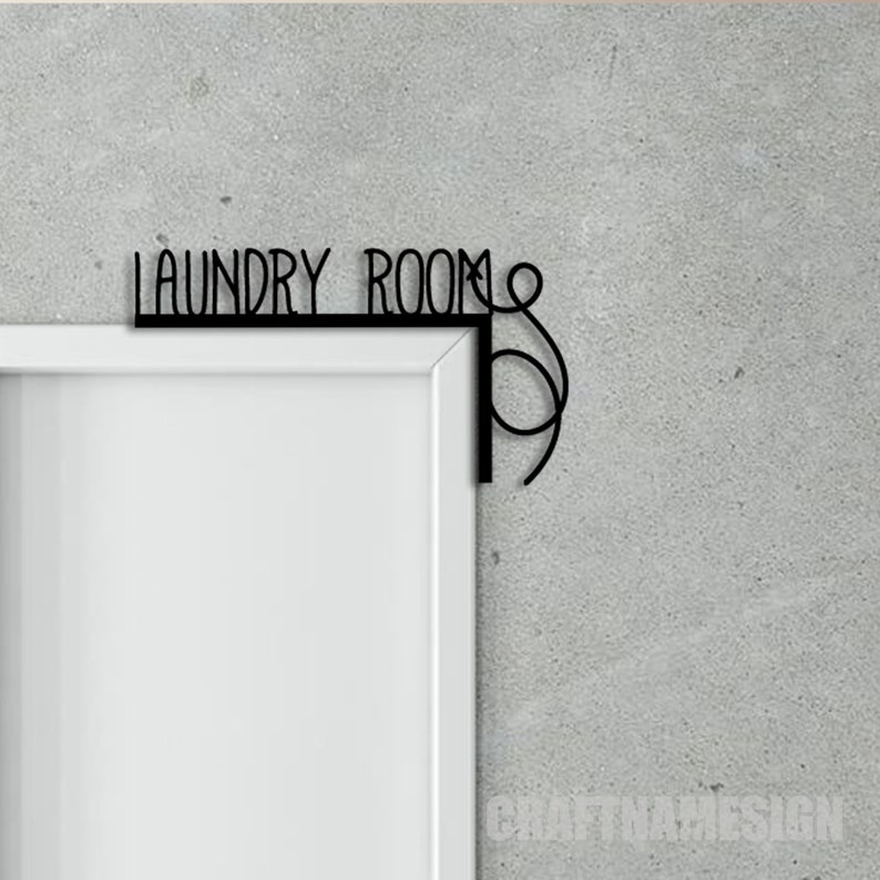 Above Door Laundry Room Decor Metal Wall Art, Laundry Door Topper ...