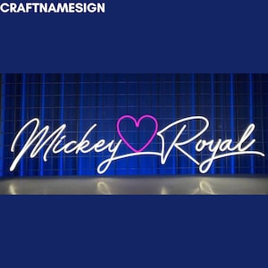 Custom Couple Name Neon Sign, Couple Name Led Sign, Custom Neon Sign, Wedding Wall Decor, Valentine&#39;s Day Wall Decor, Valentine&#39;s Gifts