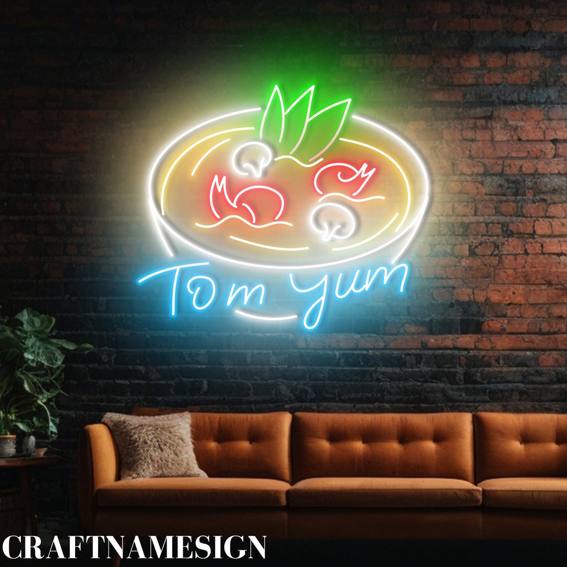 Soup Sign Led Tom Yum Neon Sign, Open Thai Tom Yum Soup Led Sign, Custom Neon Sign ...