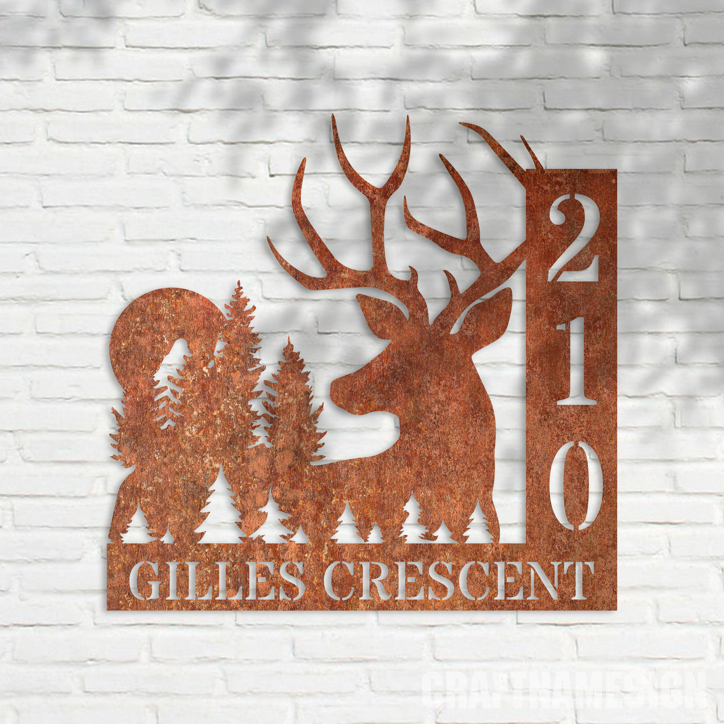 Personalized Stainless Steel House Sign, Address Stainless Sign, Silver ...