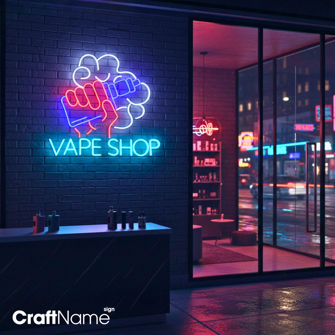 Vape Smoke Shop Neon Sign, Open Vape Shop Led Sign, Custom Neon Sign, Smoke  Store Light, Vape Zone Man Cave Wall Decor, Smoke Shop Decor