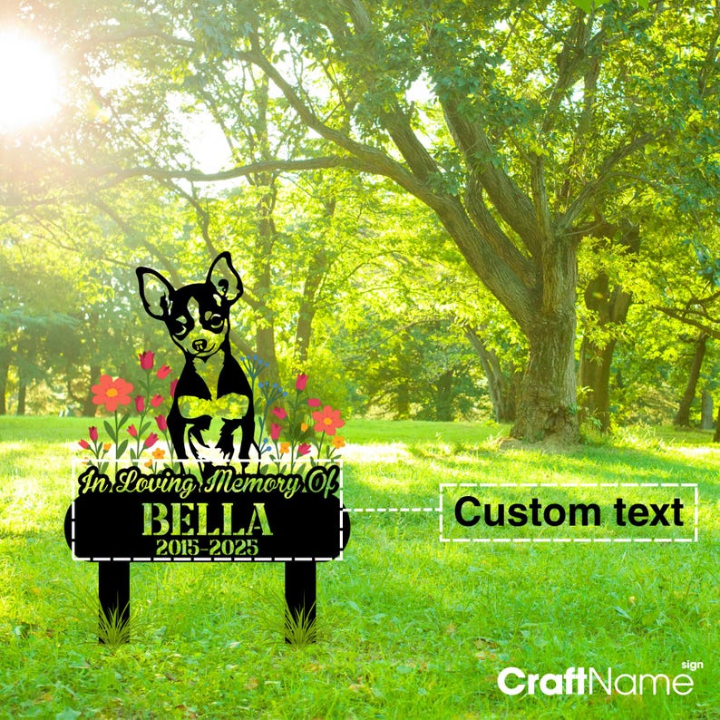 Benutzerdefinierte englische Setter Hund Gedenkpfahl, personalisierte englische Setter Garten Gedenkstätte, Haustier Gedenkplakette, Friedhof Pfahl, Erinnerungsgeschenk Bild 6