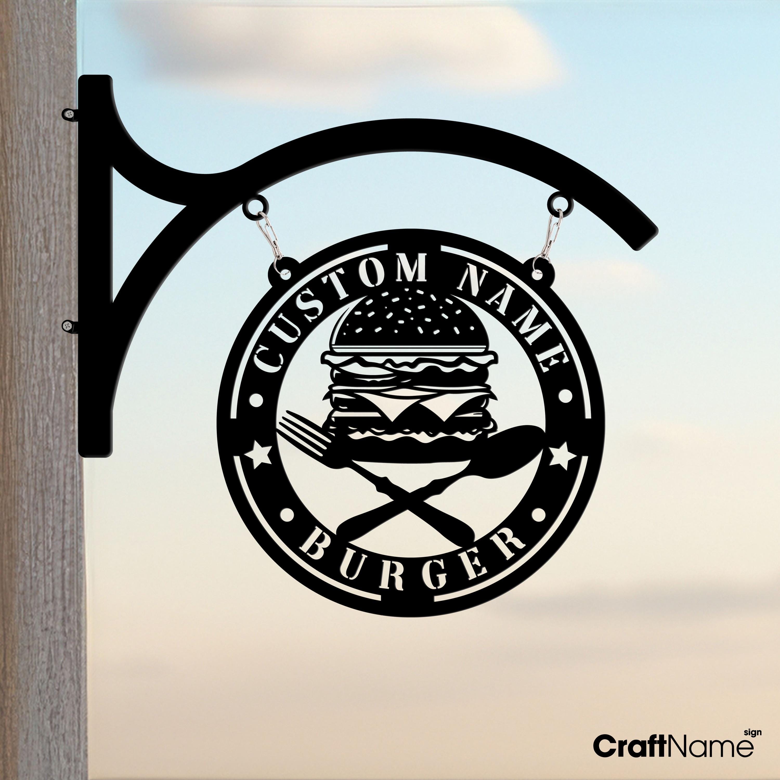 Targhe In Latta Vintage - Targa Vintage - Hamburgers BBQ Style - Foto 9