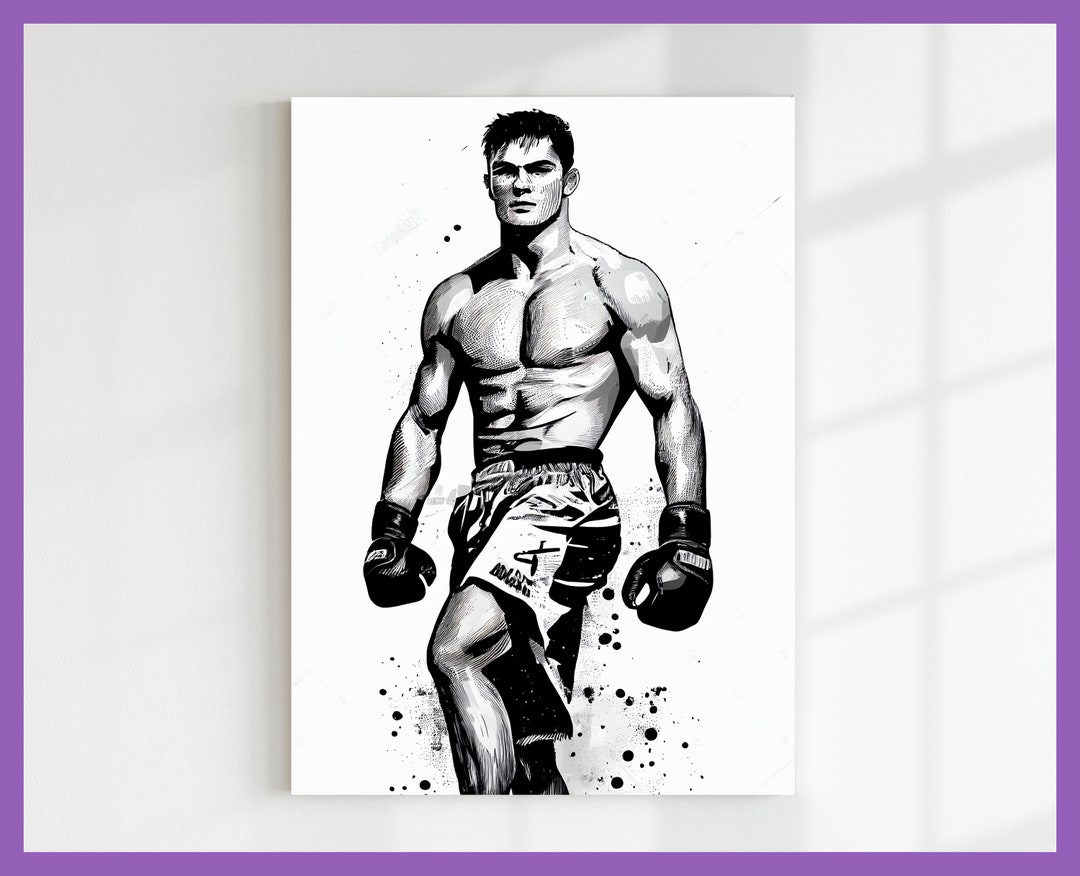 Canvas Ufc Canvas Ufc Posters Ufc Poster Ufc Gifts Ufc Etsy