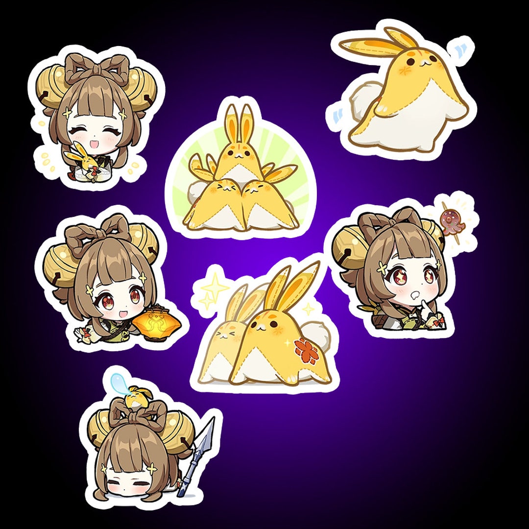 Genshin Impact Sticker Pack Laptop Decal High Quality Journaling Yaoyao ...