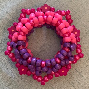 Kandi Mandala Cuff Pink & Purple