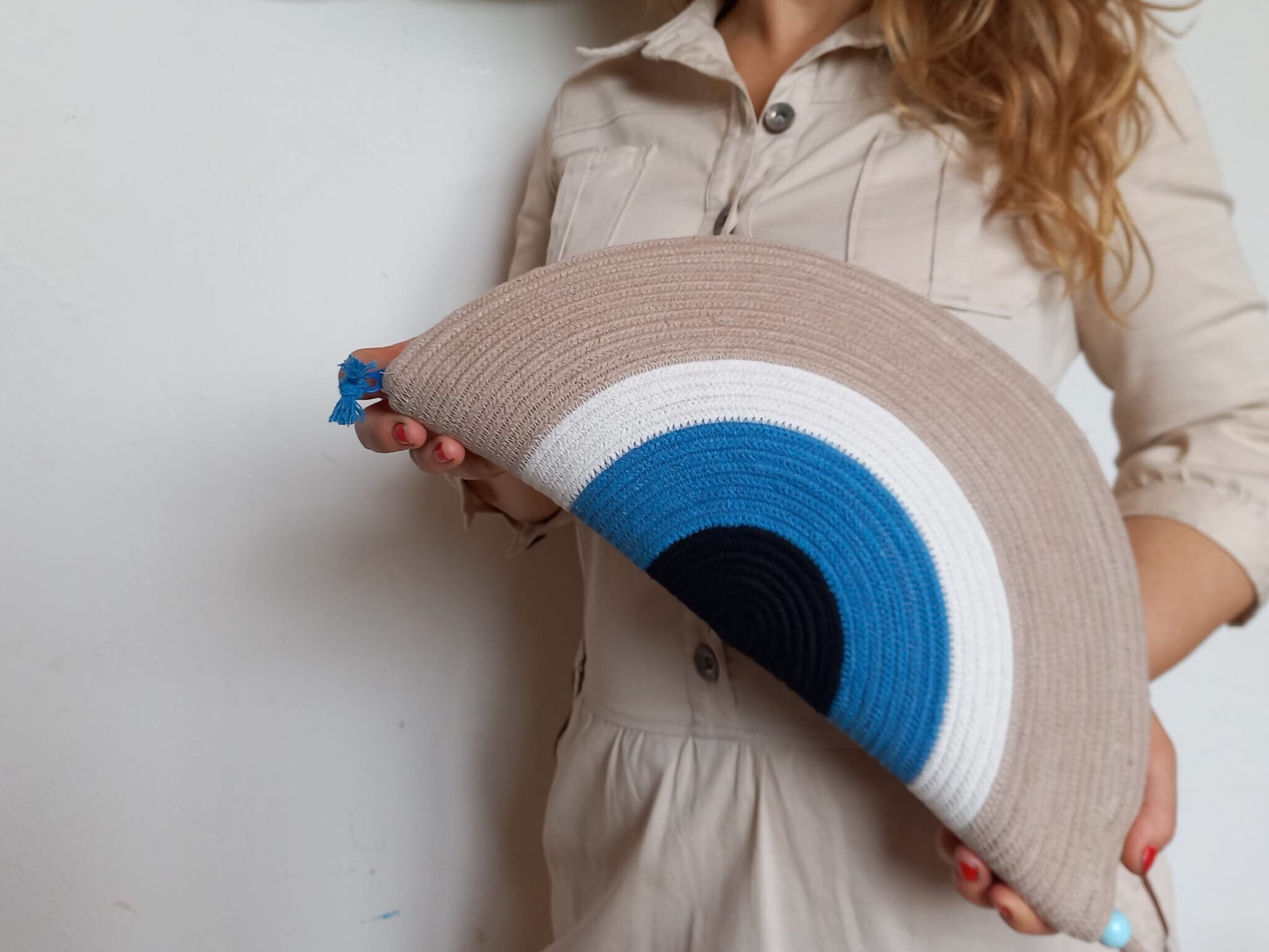 Evil Eye Clutch Bag, Evil Eye Beach Bag, Evil Eye Pattern Womens Bag, Blue Clutch Bag, Handmade Gift Bag, Unique Handmade Gift, Beach Bag