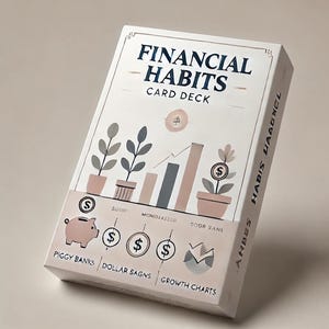 Baraja de cartas sobre hábitos financieros: desafío económico de 30 días / Juego de presupuesto y ahorro / PDF imprimible