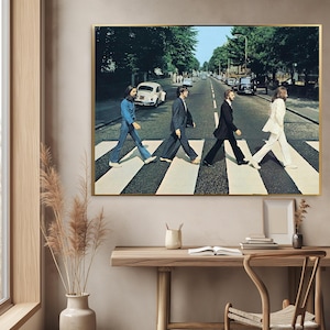The Beatles Abbey Road Canvas,The Beatles Poster,Beatles Canvas Wall Art,Music Themed Canvas,Canvas Decor,Gift Ideas,Venue Decor,The Beatles