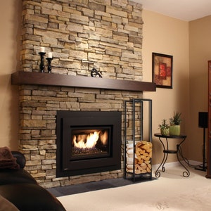 Modern Steel Firewood Rack: Indoor Log Holder (31&quot; Height)