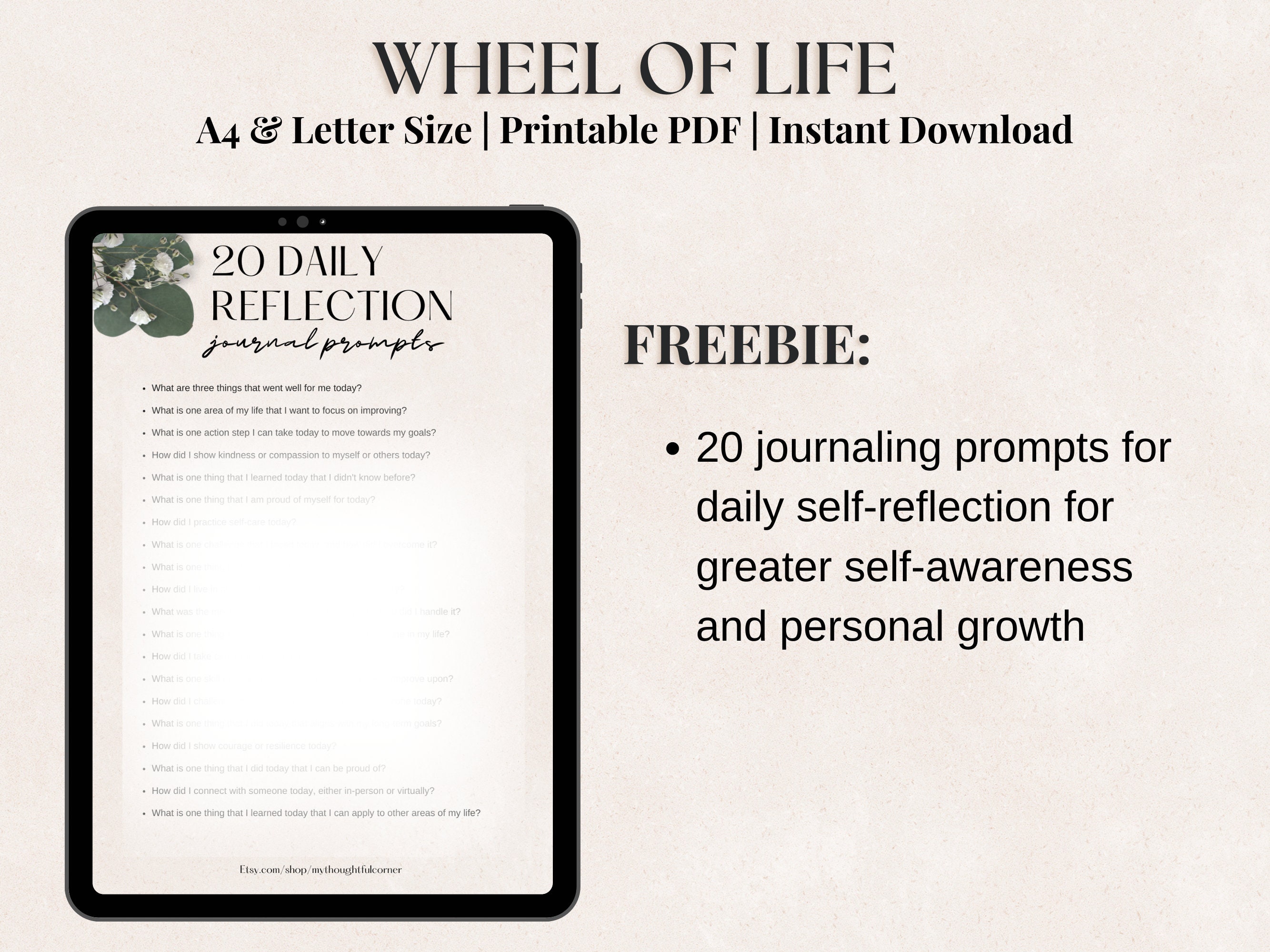 Printable Wheel of Life Bundle: Achieve Your Full Potential With the ...