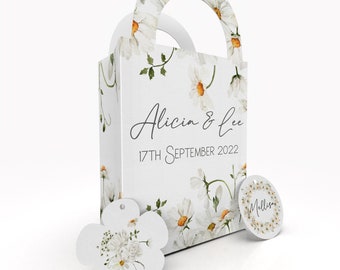 Childrens Wedding Gift Box Box SQUARE BLACK Script EUCALYPTUS ...