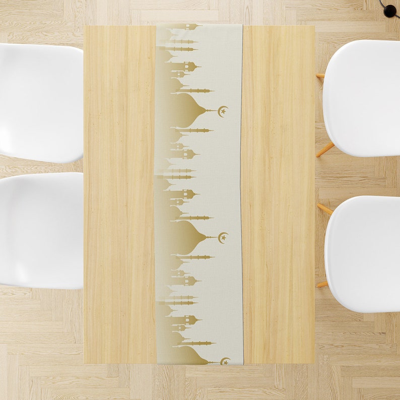 ramadan mubarak table runner