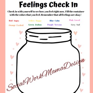 Valentine&#39;s Day Feelings Check In Coloring Page