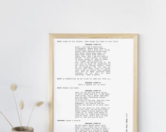 Digital Download - Perlman Monologue Call Me By Your Name Screenplay Poster