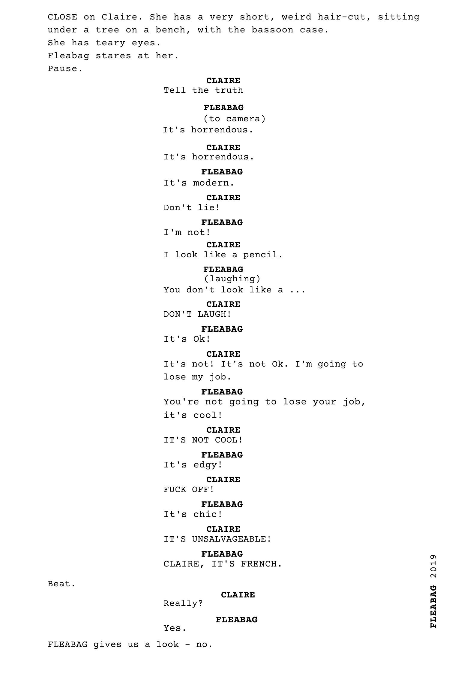 Screenwriting Posters Digital Download - Fleabag,