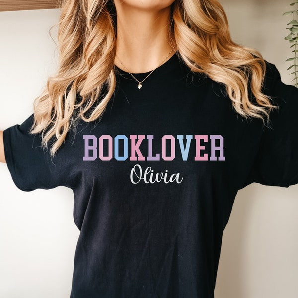 Personalized Book Lover Gift, Book lover Gifted, Custom Book Lover Shirt, Personalized Bookworm T-Shirt, Teacher Book Lover Shirt, Book Gift