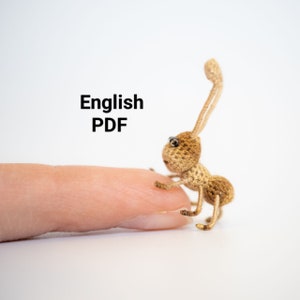 Gehäkelte Amigurumi Micro Ameise Muster NUR, pdf Amigurumi Kuscheltier Anleitung