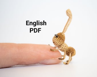 SOLO MODELLO FORMICA Amigurumi Micro all'uncinetto, modello pdf del peluche Amigurumi