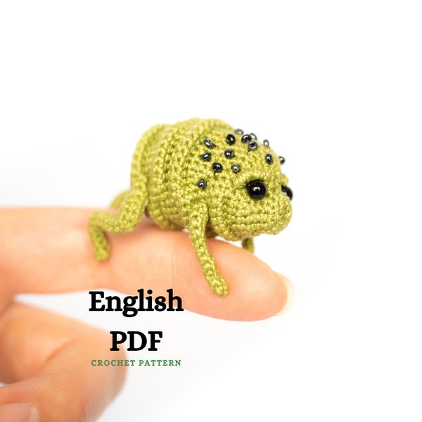 Crochet Miniature Squonk English PATTERN ONLY, pdf Amigurumi keychain Squonk of Pennsylvania, creepy cute weird and sad PA cryptid creature