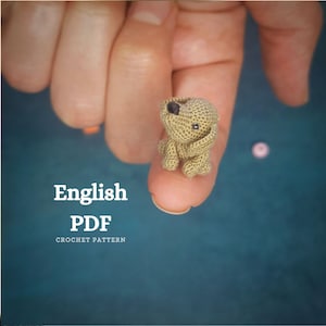 Patrón de amigurumi de ganchillo para cachorros, juguete de peluche para perros (patrón en PDF)