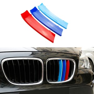 M Farbe Nieren Grill Streifen Kühlergrill Streifen Stripe für BMW