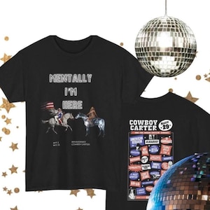 COWBOY CARTER BEYONCE, Schweres Baumwoll-T-Shirt - Grafik-T-Shirt, Vintage-Vibe-T-Shirt, lustiges Geschenk für Cowgirls, Retro-Ästhetik