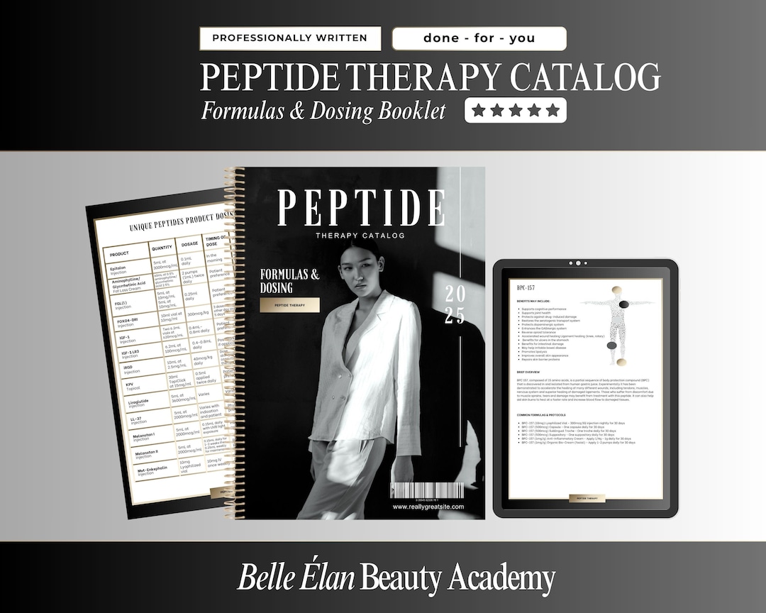 walgreens bpc 157 Peptide Therapy Formulas & Dosage: Cheat Sheet Ebook (canva Template PDF  Download)