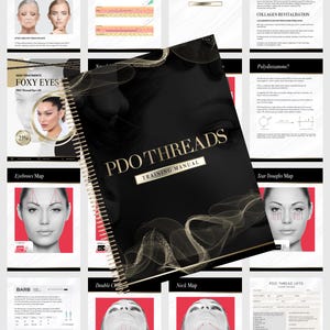 PDO Threads Training Manual, PDO Threads Mapping, Training & Mapping, Aesthetics Treatments, Editable Tutor Training Guide, Edit in Canva