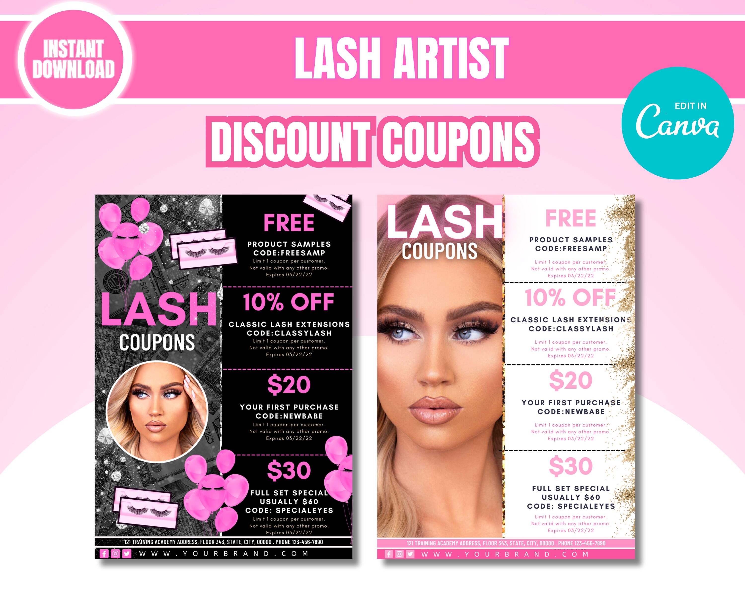 Lash Coupon, Lash Salon Discount Codes, Eyelash Extensions, Lash Artist