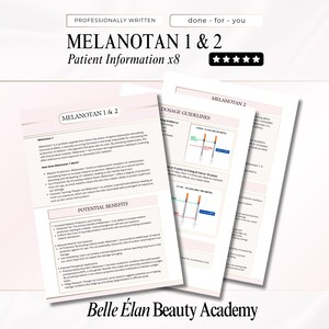Melanotan Peptide Guide: Medspa Patient Information Leaflet (Canva Template)