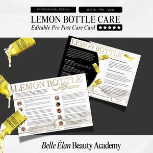 Lemon Bottle Fat Dissolve After Care - Etsy UK
