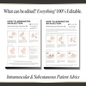 Site For Subcutaneous Injection Guide.pdf Peptide Injection Guide: Subcutaneous & Intramuscular (editable Canva ...