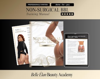 BBL Injections Training Manual: Gluteal Augmentation (Editable Digital Download)