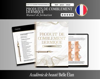 Dermal Fillers Training Manual (French): Cosmetic Injection Course - Canva Editable