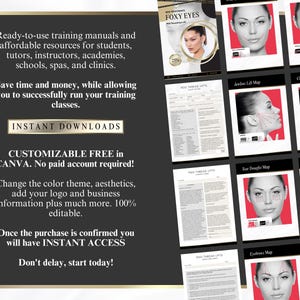 PDO Threads Training Manual, PDO Threads Mapping, Training & Mapping, Aesthetics Treatments, Editable Tutor Training Guide, Edit in Canva