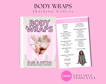 Body Wraps Training Manual, Detox, Slim, Recipes, Edit in Canva