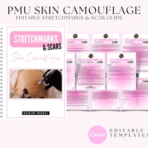 PMU Camouflage Training Manual: Scars & Stretch Marks (Canva Edit)