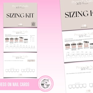 Press On Nail Sizing Kit: Canva Template (Digital Download)