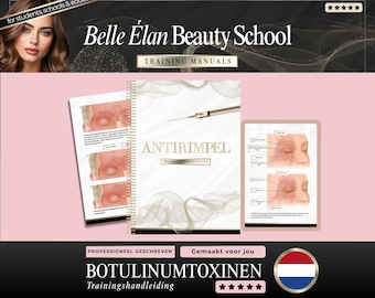 Niederländisches Botox-Schulungsmanual: Kurs zu kosmetischen Neurogiften (Canva editierbar, digitaler Download)