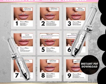 Hyaluron Pen Lip Maps, Lip Mapping Guides, Techniques, Russian Lips ...