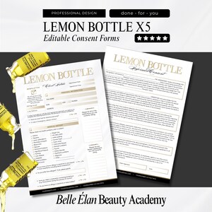 Moduli per lo scioglimento dei grassi con Lemon Bottle: consulenza, assunzione, consenso (modifica in Canva)
