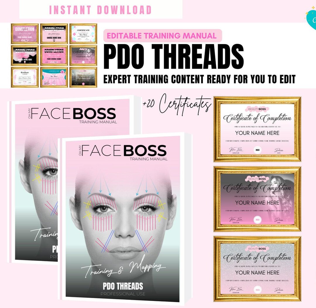 Aesthetics Threads Training Manual, PDO Mapping, PDO Threads Training ...