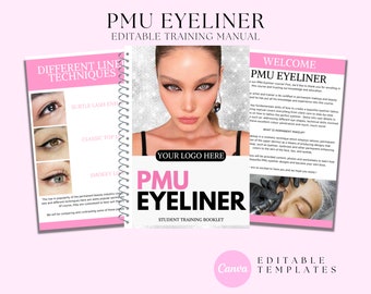 PMU Eyeliner Tattoo Training Manual: Editable Course (Digital Download)