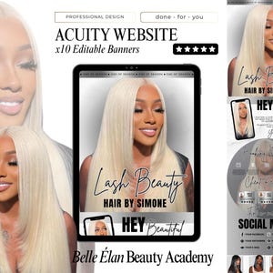 Lash Tech Acuity Scheduling Template: Website Banners (PDF)