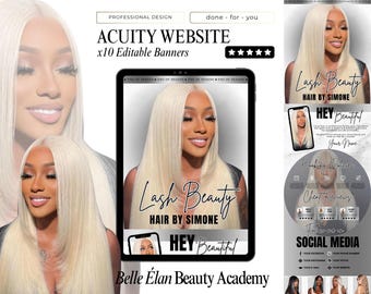 Lash Tech Acuity Scheduling Template: Website Banners (PDF)